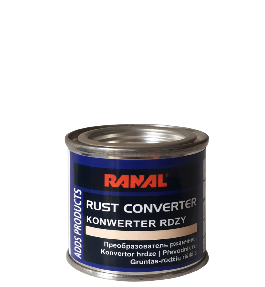 фото Преобразователь ржавчины rust converter в железной банке ranal