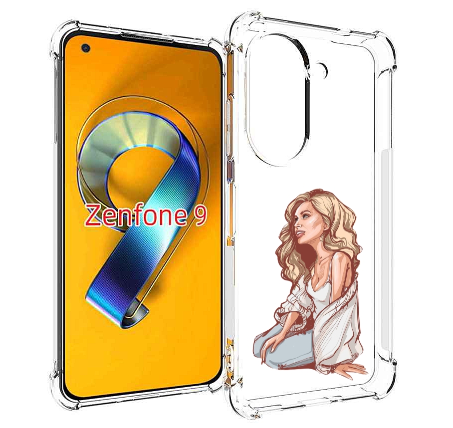 

Чехол MyPads красивая-девушка-в-белом женский для Asus Zenfone 9 (AI2202), Прозрачный, Tocco