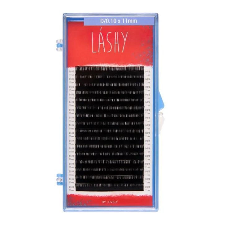 Ресницы Lashy Lovely чёрные 16 линий L 0.07 11 мм клей lovely lashy fast 5 мл