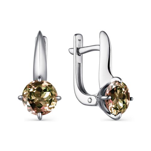 

Серьги из серебра с султанитом Яхонт Ювелирный 230839, 230839