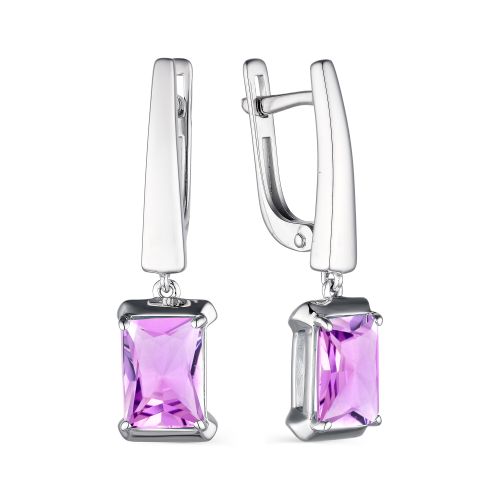 

Серьги из серебра с аметистом Яхонт Ювелирный 230844, 230844