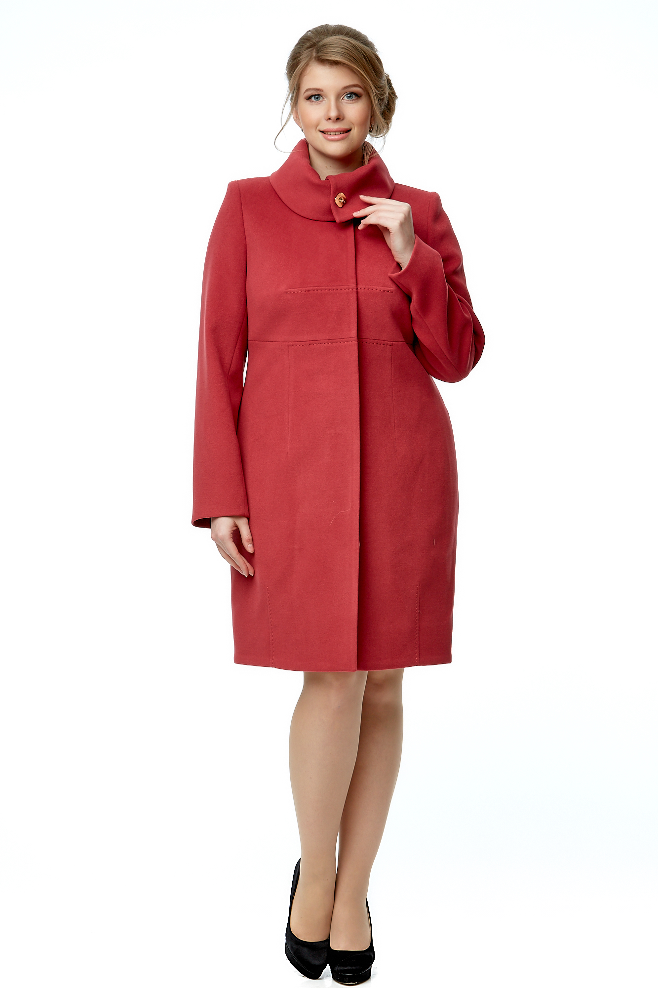 

Пальто женское МОСМЕХА 8000898 красное 48 RU, Красный, 8000898