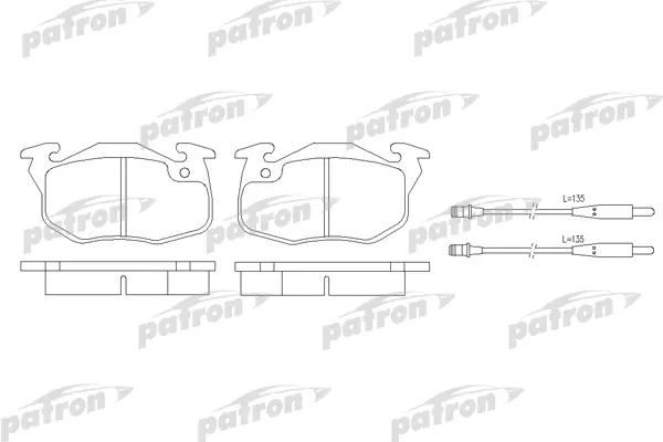 

Тормозные колодки PATRON дисковые PBP393