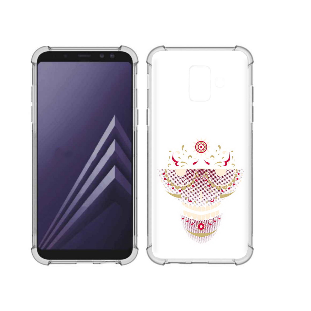 Чехол MyPads Tocco для Samsung Galaxy A6 (2018) карнавальный скелет абстракция
