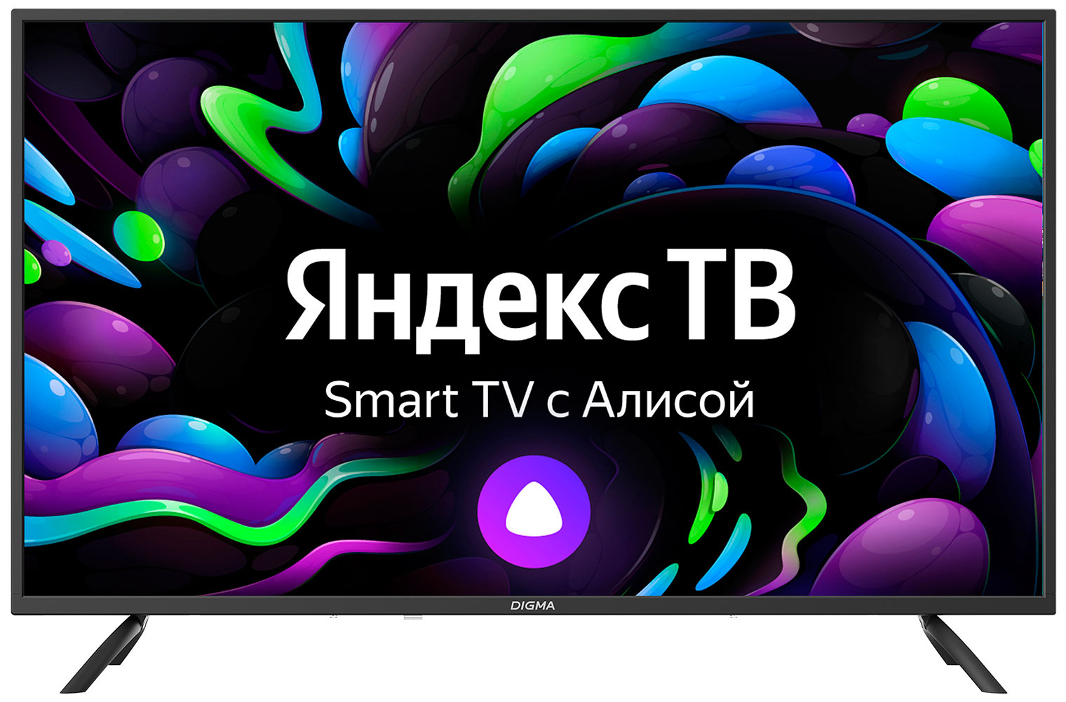 Телевизор DIGMA 43 DM-LED43UBB31 Smart Яндекс.ТВ черный, 43