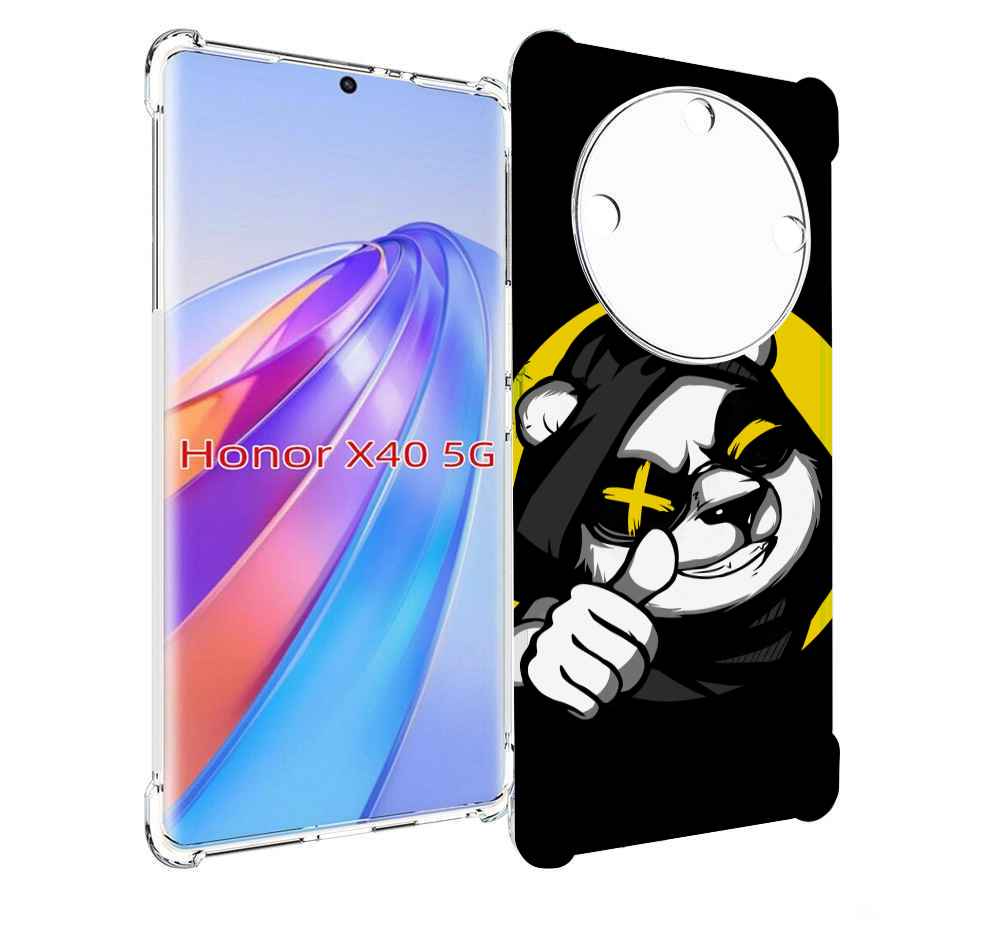 

Чехол MyPads крутая пандочка ок для Honor X40, Прозрачный, Tocco