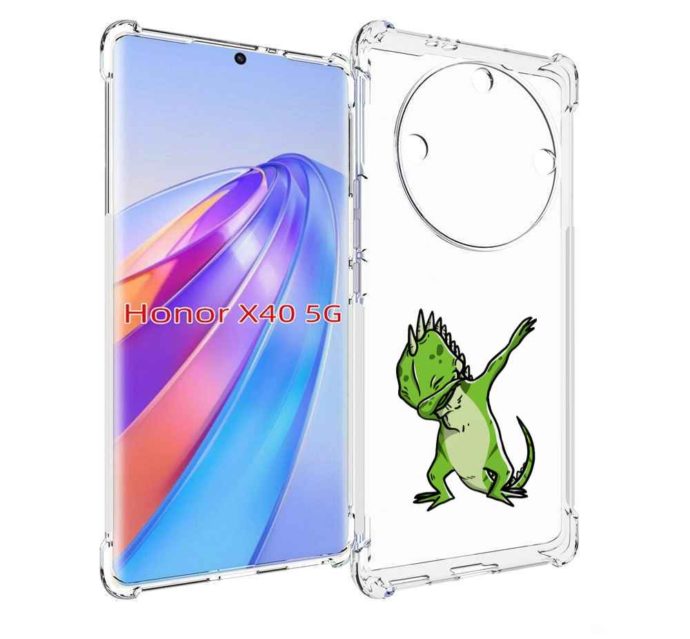 

Чехол MyPads крутая-ящерица для Honor X40, Прозрачный, Tocco