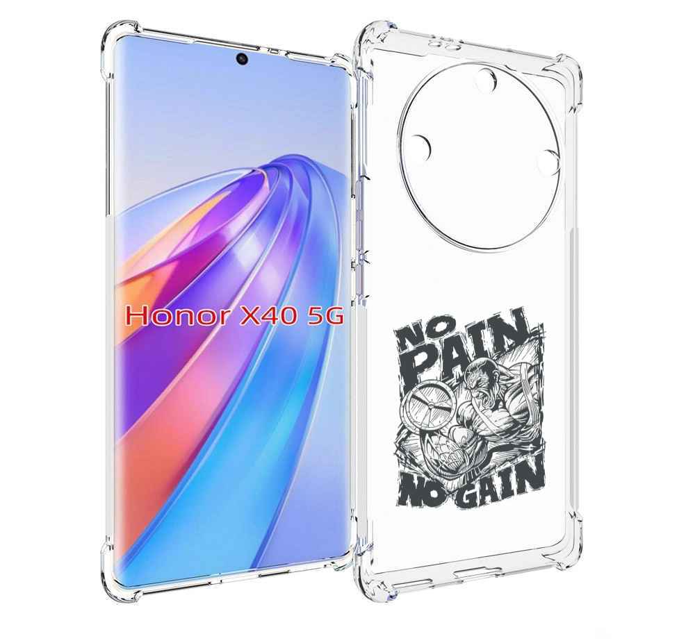 

Чехол MyPads бодибилдинг тяжелая работа для Honor X40, Прозрачный, Tocco