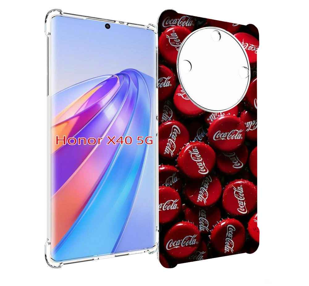 

Чехол MyPads крышки от кокаколы для Honor X40, Прозрачный, Tocco