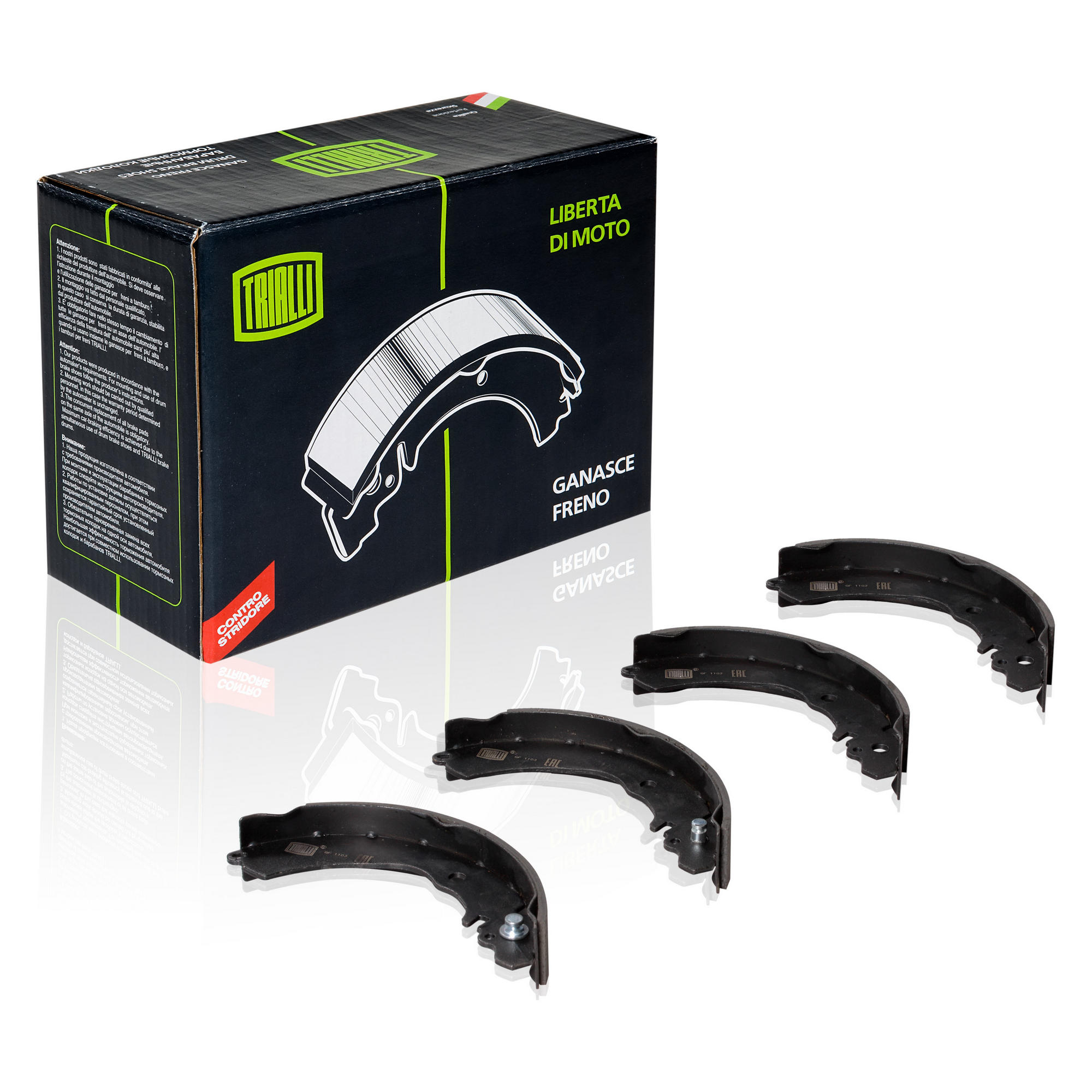 

Тормозные колодки Trialli задние барабанные GF1103