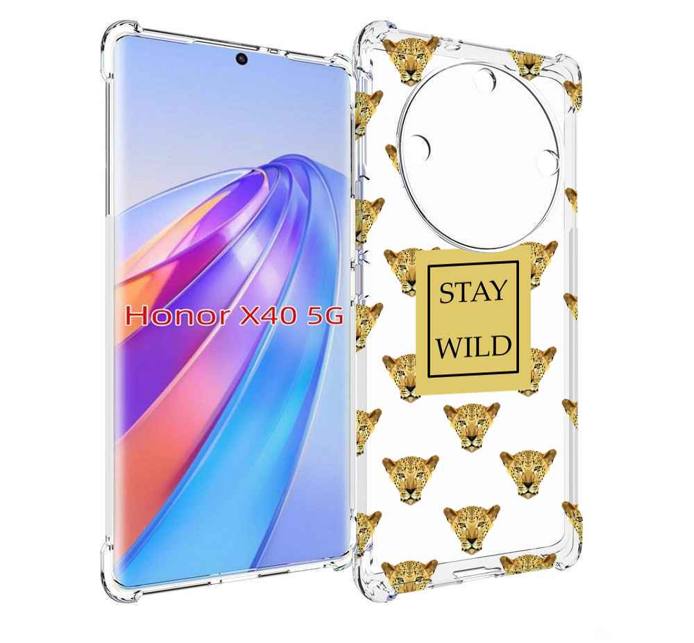 

Чехол MyPads леопард-вайлд для Honor X40, Прозрачный, Tocco