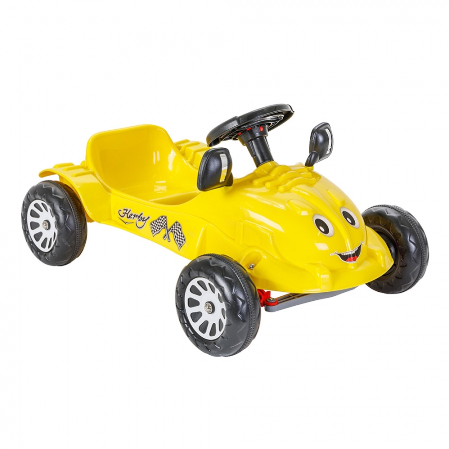 

Педальная машина Pilsan Herby Car Желтая, Желтый