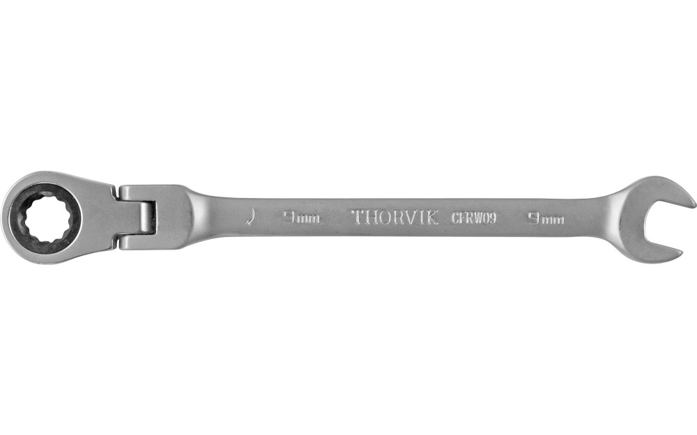 

Ключ комбинированный трещоточный шарнирный 9 х 9 Thorvik
