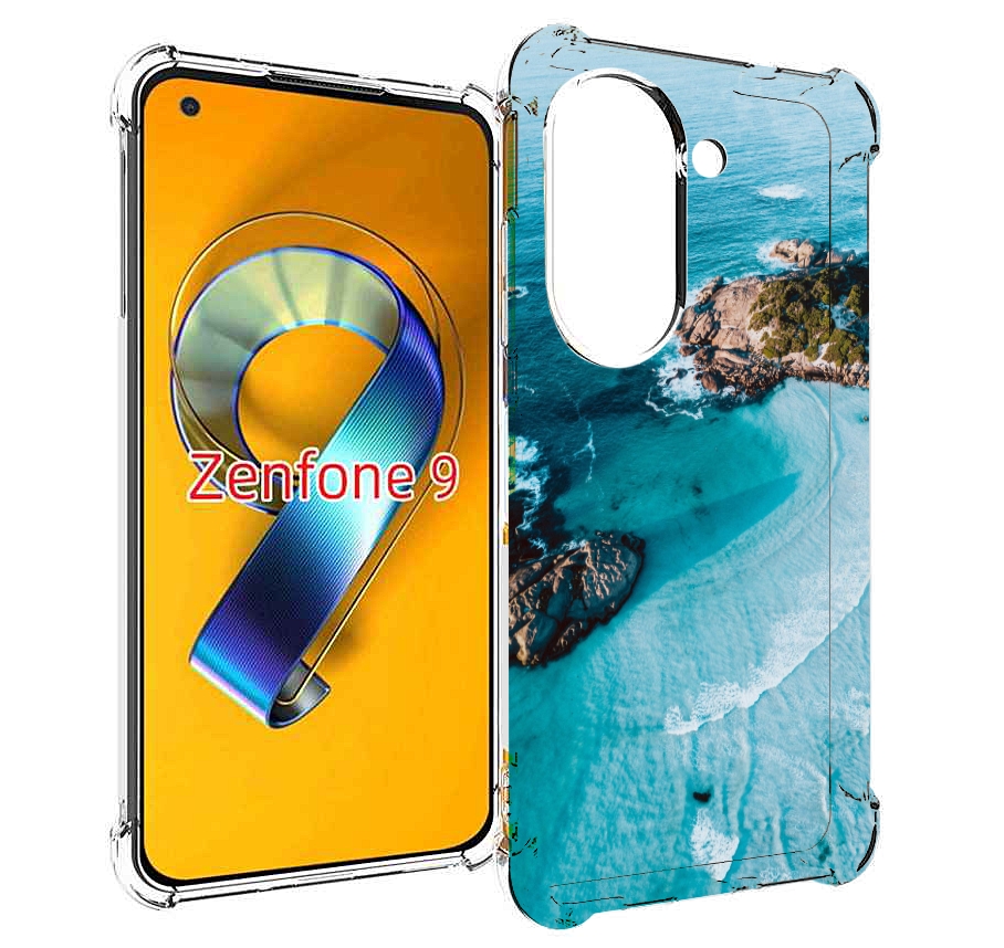 

Чехол MyPads красивый голубой залив для Asus Zenfone 9 (AI2202), Прозрачный, Tocco