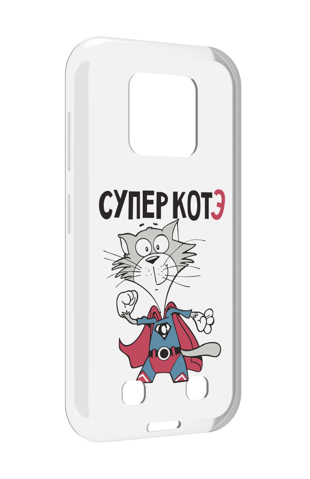 

Чехол MyPads супер-котэ для Oukitel WP18, Прозрачный, Tocco