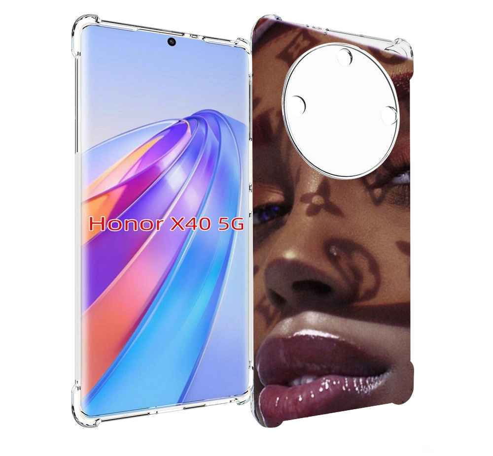 

Чехол MyPads лицо девушки тень женский для Honor X40, Прозрачный, Tocco