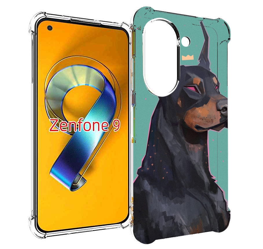 

Чехол MyPads красивый-доберман для Asus Zenfone 9 (AI2202), Прозрачный, Tocco