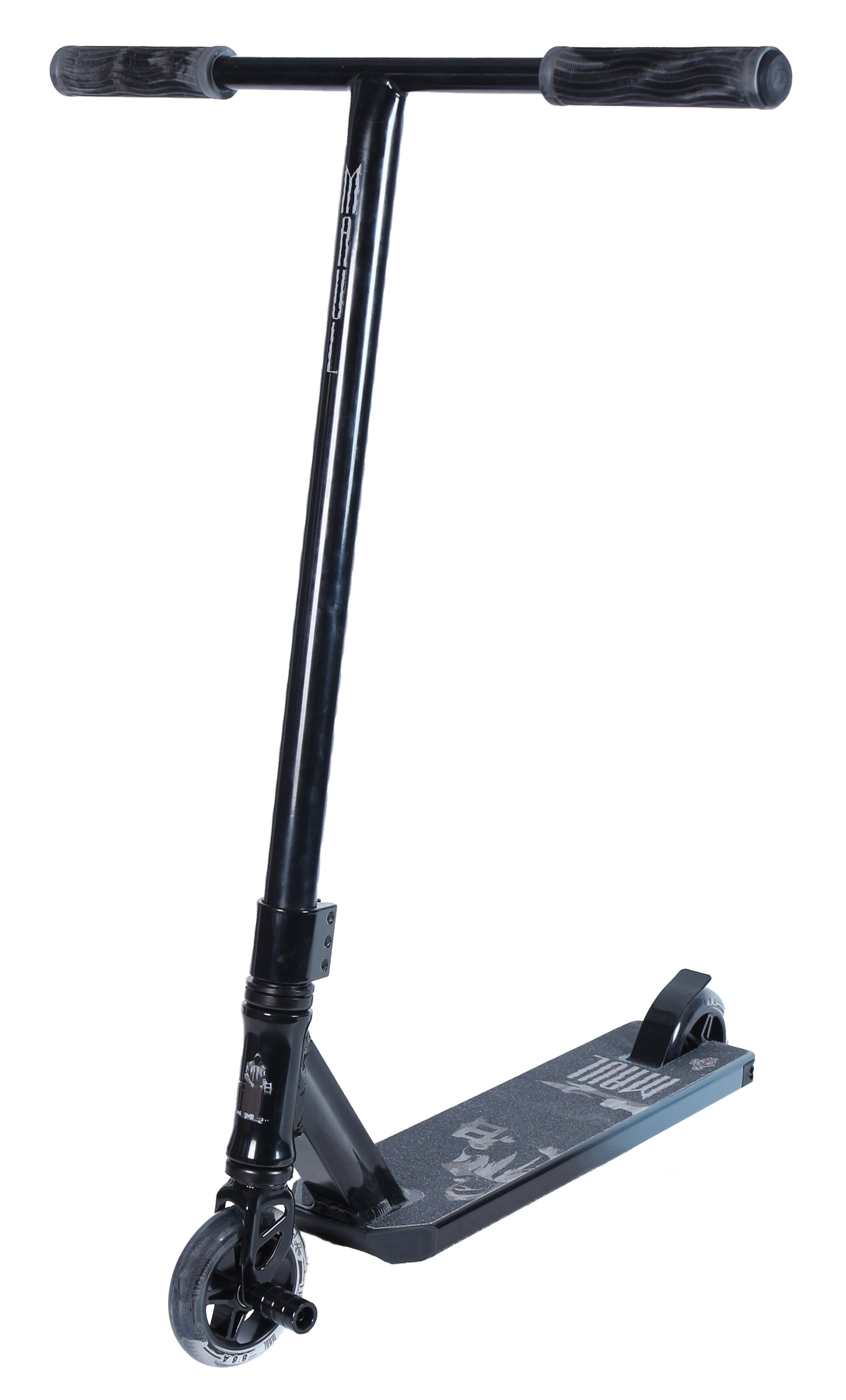 Трюковый самокат ATEOX Maul 2023 черный/серый + пега