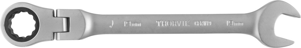 

Ключ комбинированный трещоточный шарнирный 19 х 19 Thorvik