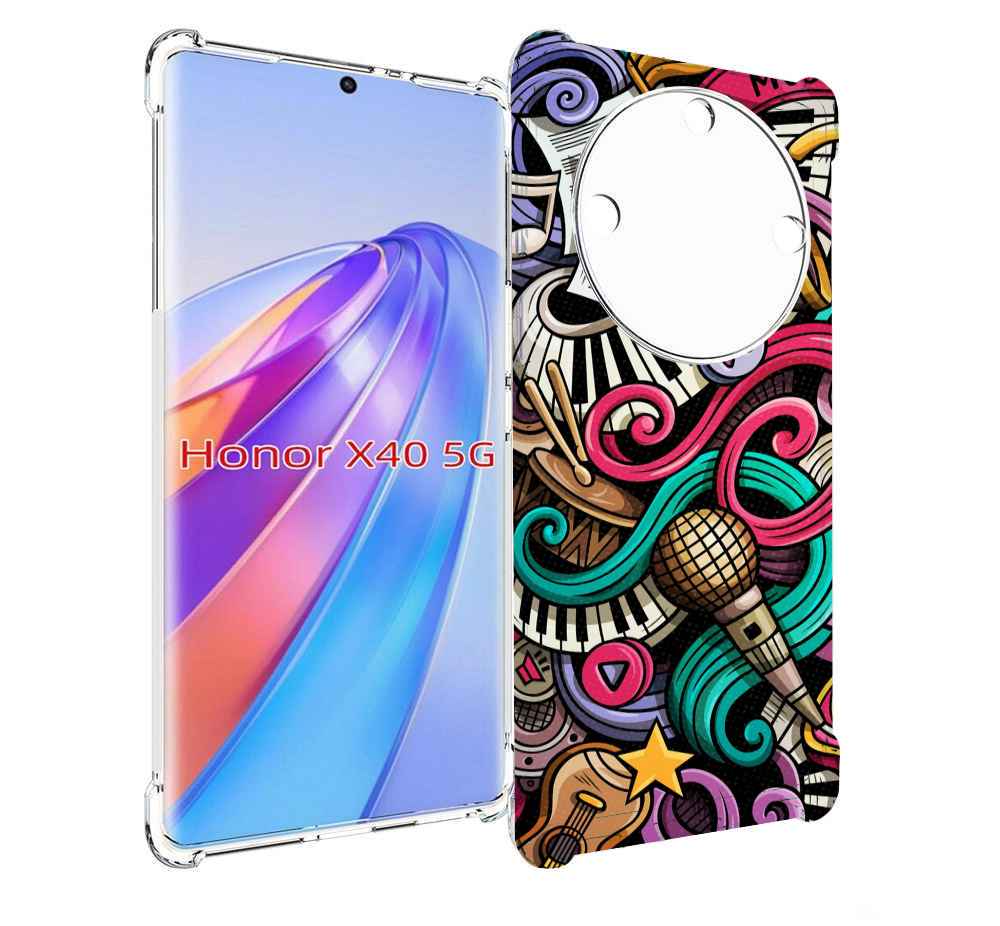 

Чехол MyPads любимая-музыка для Honor X40, Прозрачный, Tocco
