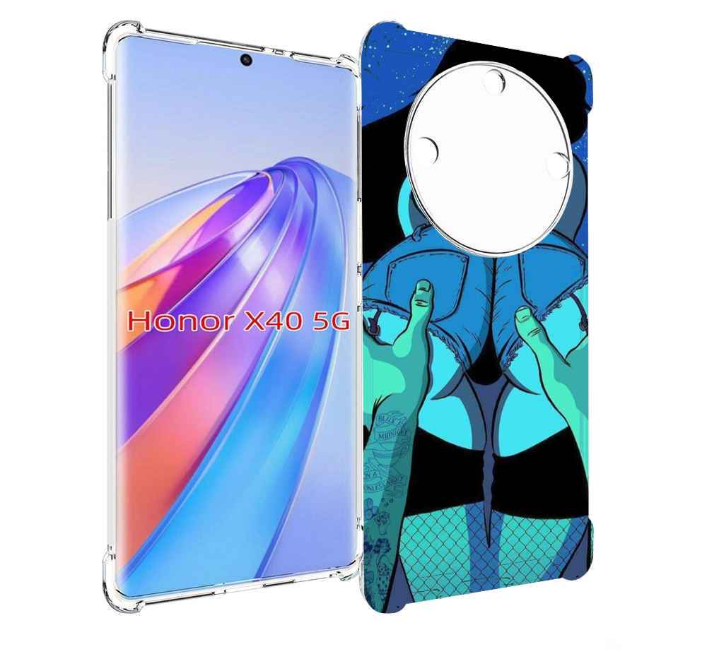 

Чехол MyPads любитель потрогать для Honor X40, Прозрачный, Tocco
