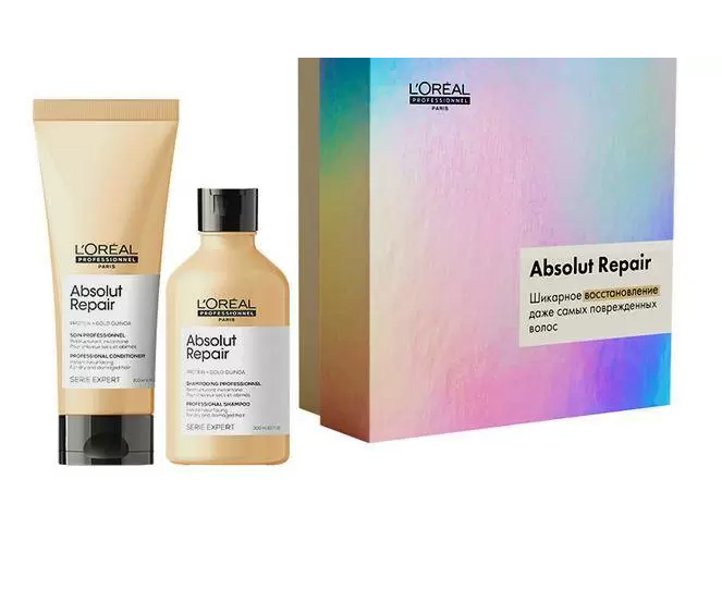 фото Набор l'oreal expert lipidium absolut repair gold new year set l'oreal professionnel