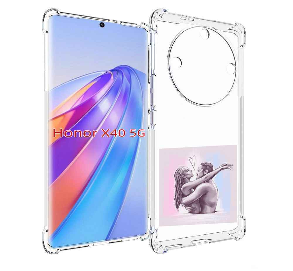 

Чехол MyPads любовные-тела для Honor X40, Прозрачный, Tocco