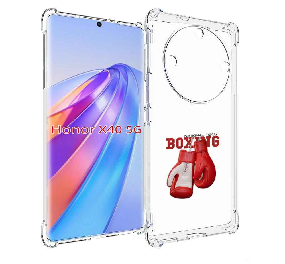 

Чехол MyPads боксерские перчатки для Honor X40, Прозрачный, Tocco