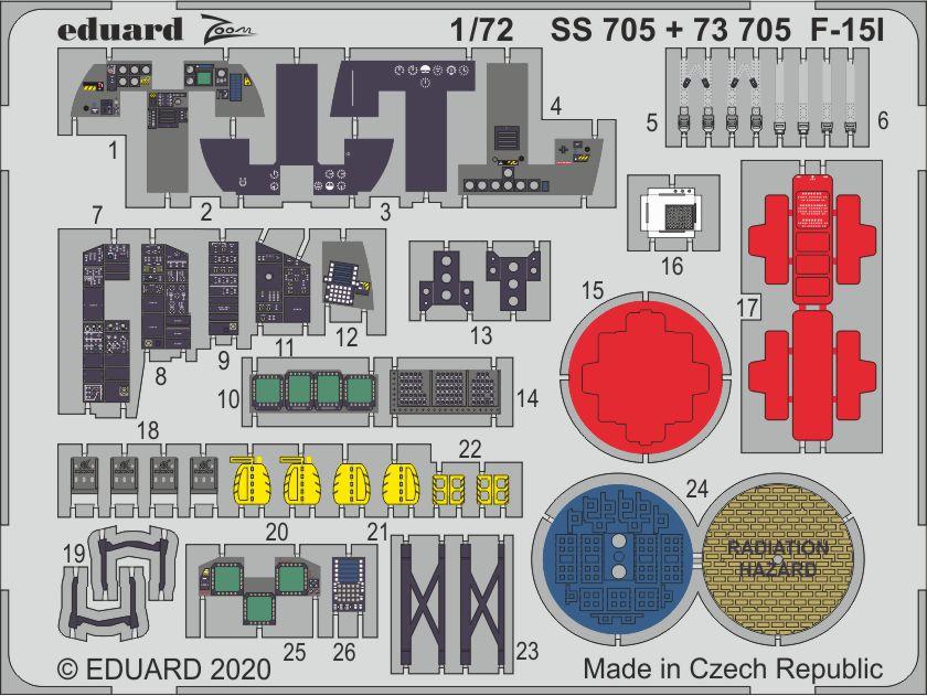 

Фототравление Eduard 73705 F-15I 1/72