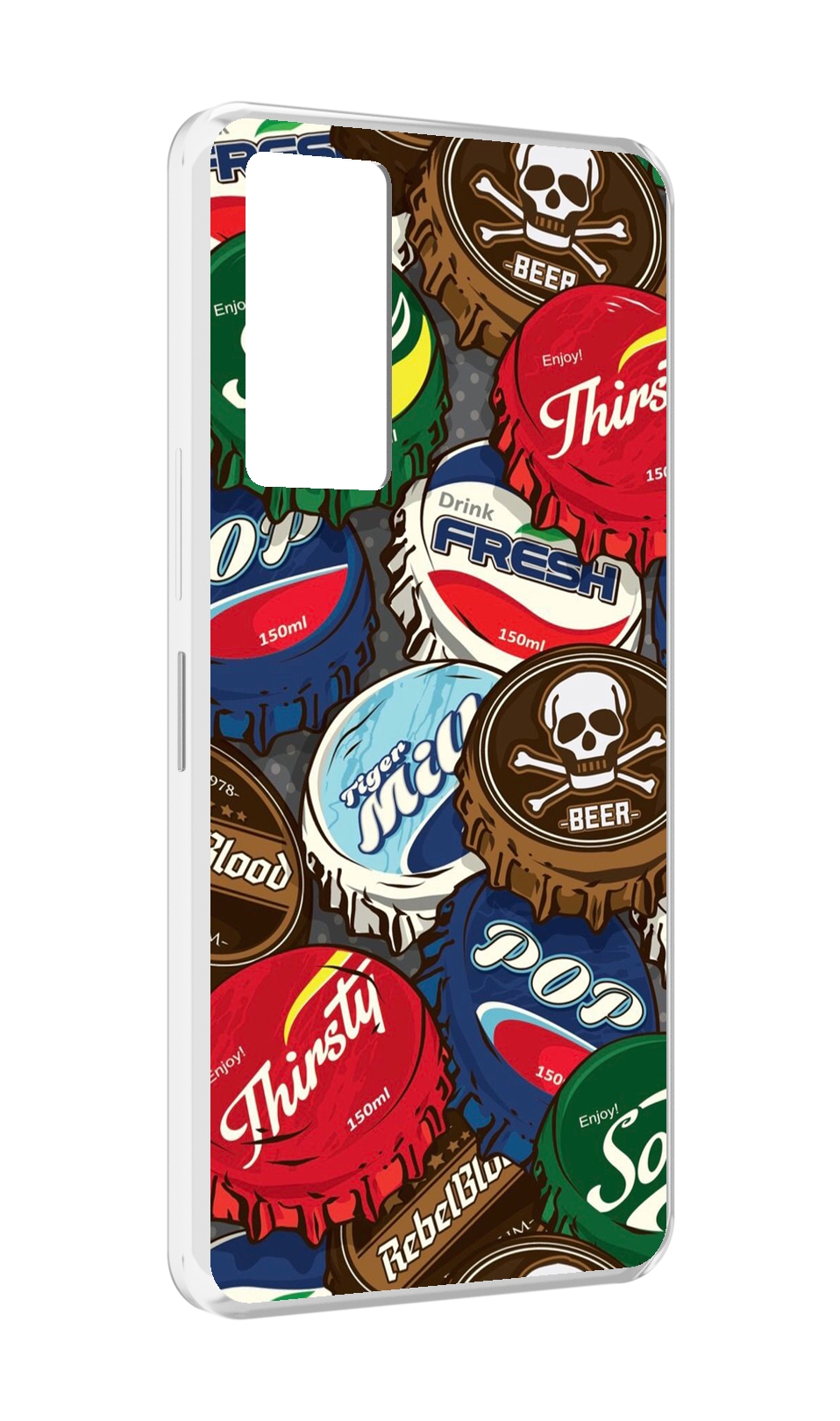 

Чехол MyPads крышки от баночек для Infinix Note 11, Прозрачный, Tocco