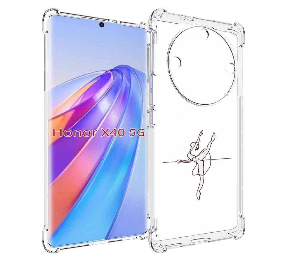 

Чехол MyPads маленькая-баллерина для Honor X40, Прозрачный, Tocco