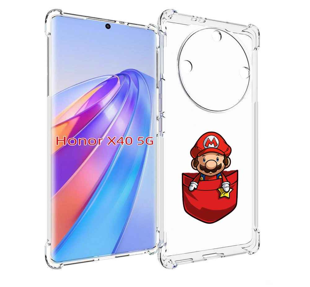

Чехол MyPads марио в кармашке детский для Honor X40, Прозрачный, Tocco