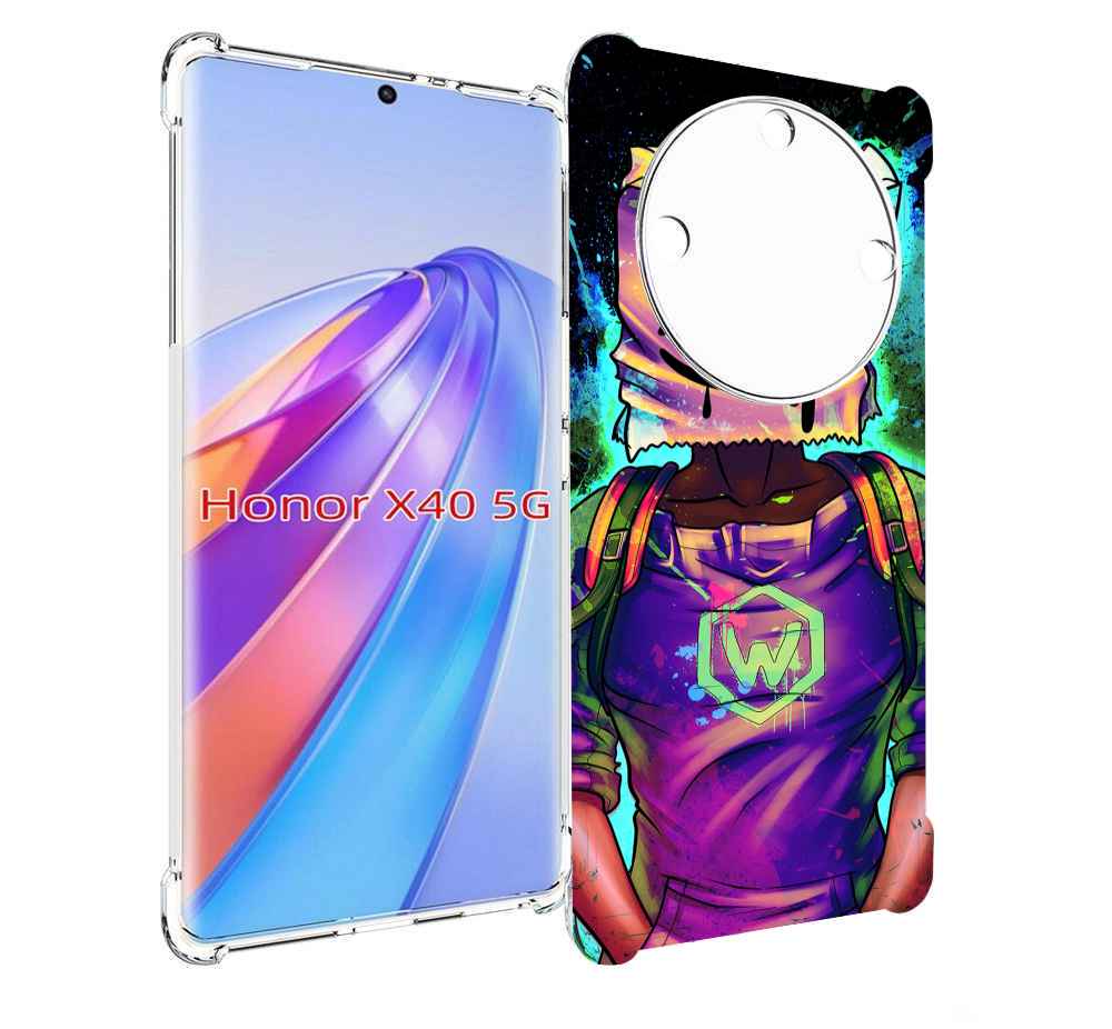

Чехол MyPads маршмеллоу-глитч для Honor X40, Прозрачный, Tocco