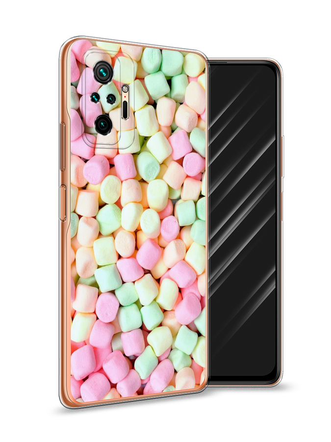 

Чехол Awog на Xiaomi Redmi Note 10 Pro "Marshmallows", Разноцветный, 310050-10