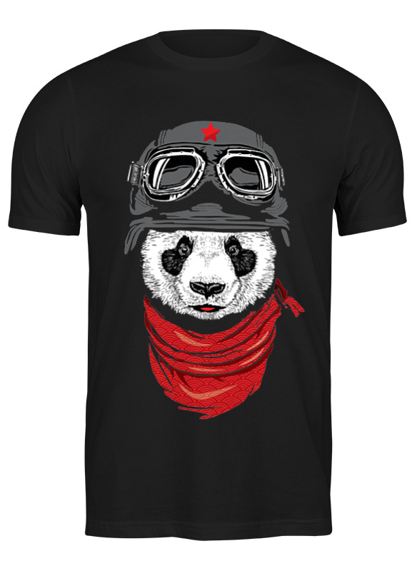 

Футболка мужская Printio Soviet panda черная S, Черный, Soviet panda