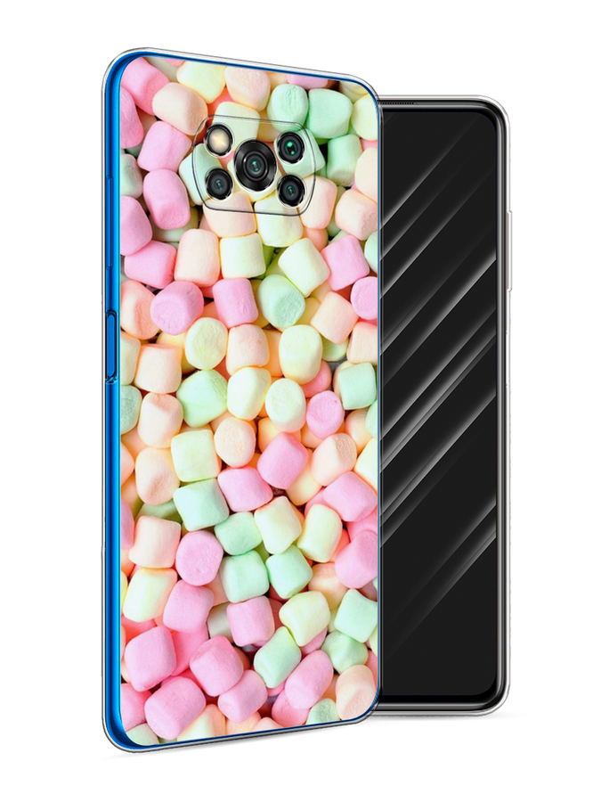 

Чехол Awog на Poco X3 NFC "Marshmallows", Разноцветный, 39250-10