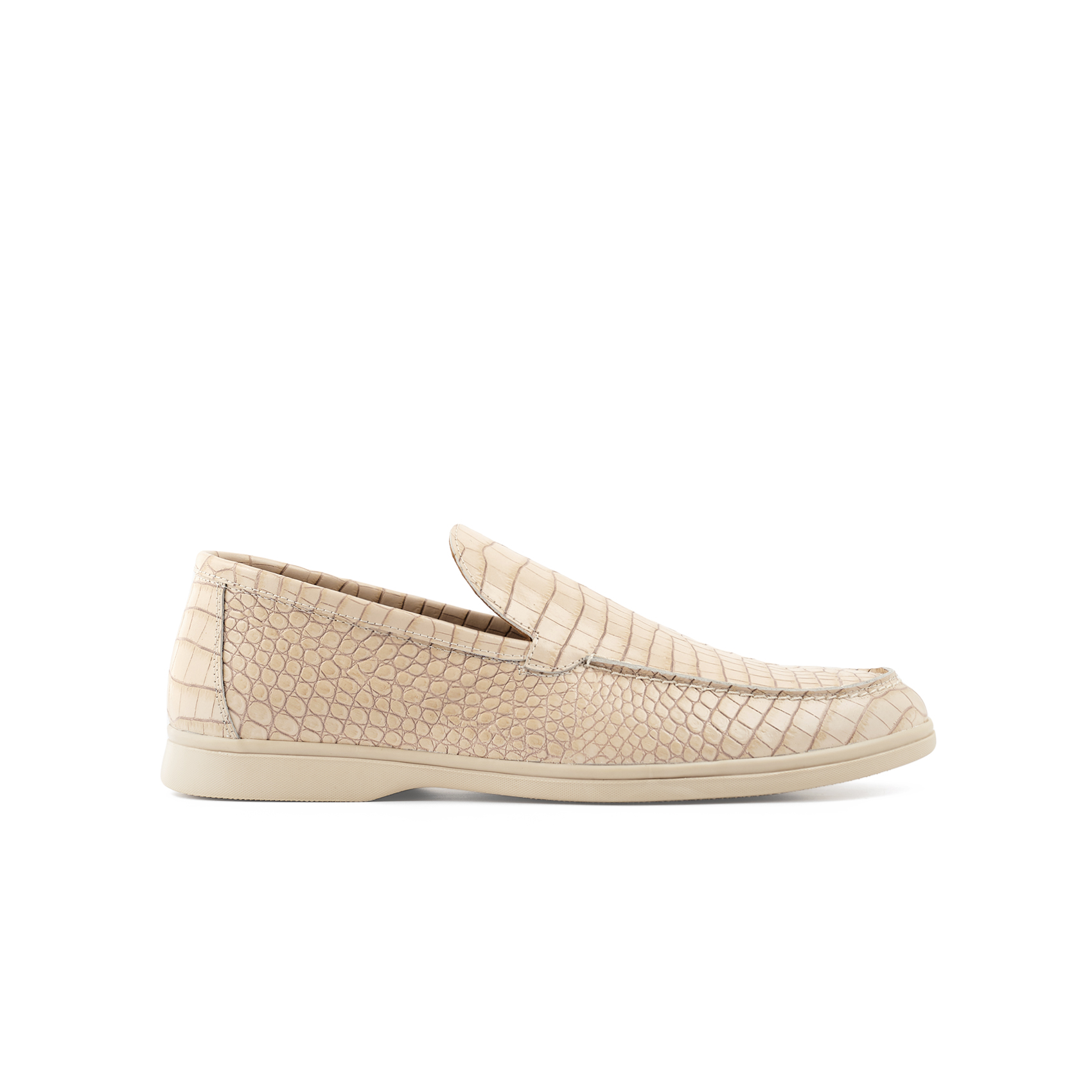 Лоферы мужские Ponza TRENTO CREAM CROCO бежевые 41 RU