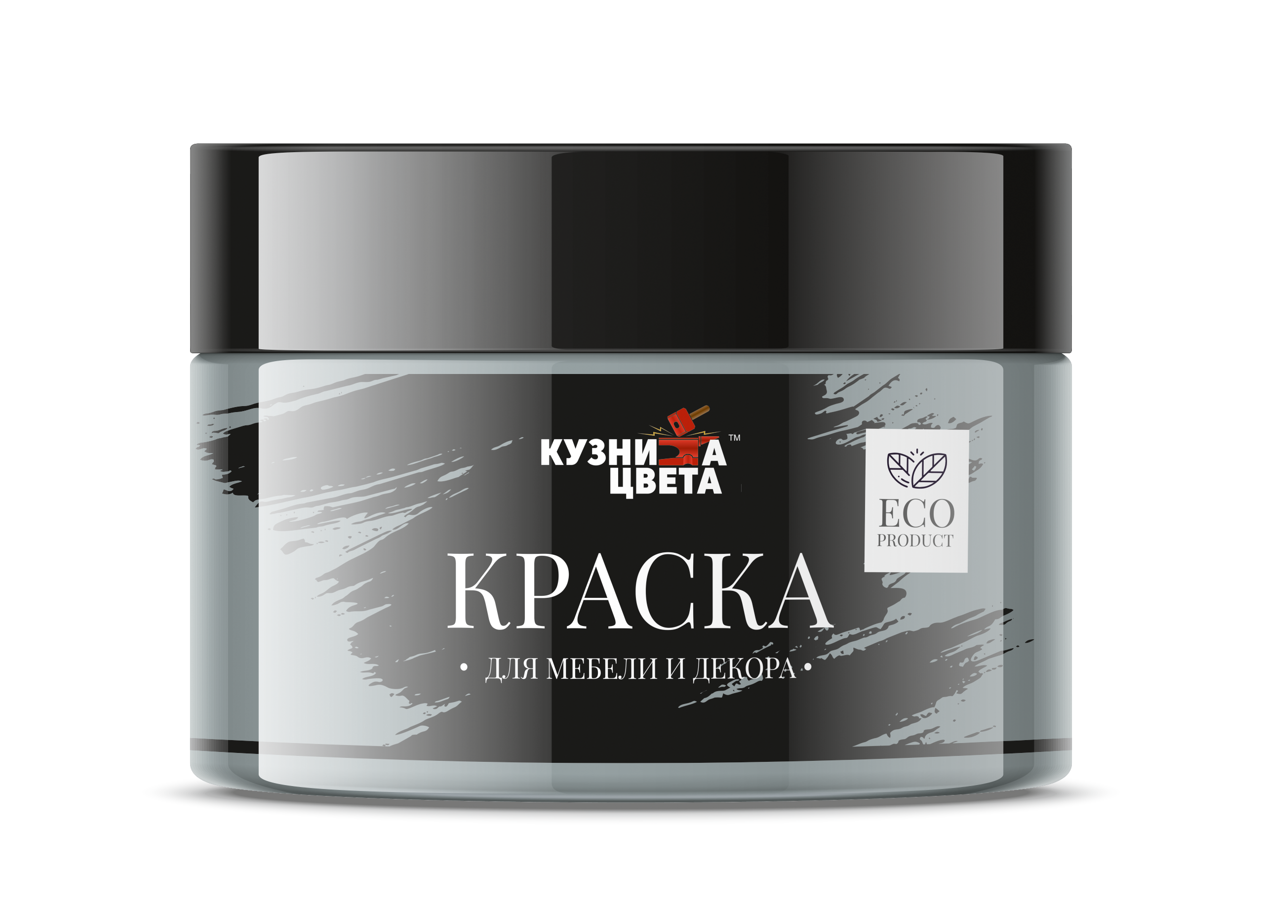 

Краска для мебели Кузница Цвета темно серый 0,25л, темно-серый