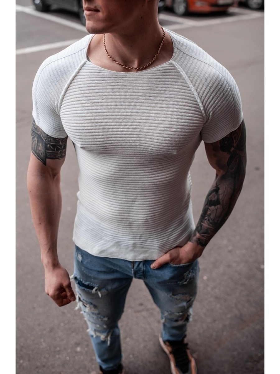 

Футболка мужская SKULL LOFT A2297 белая 3XL, Белый, A2297