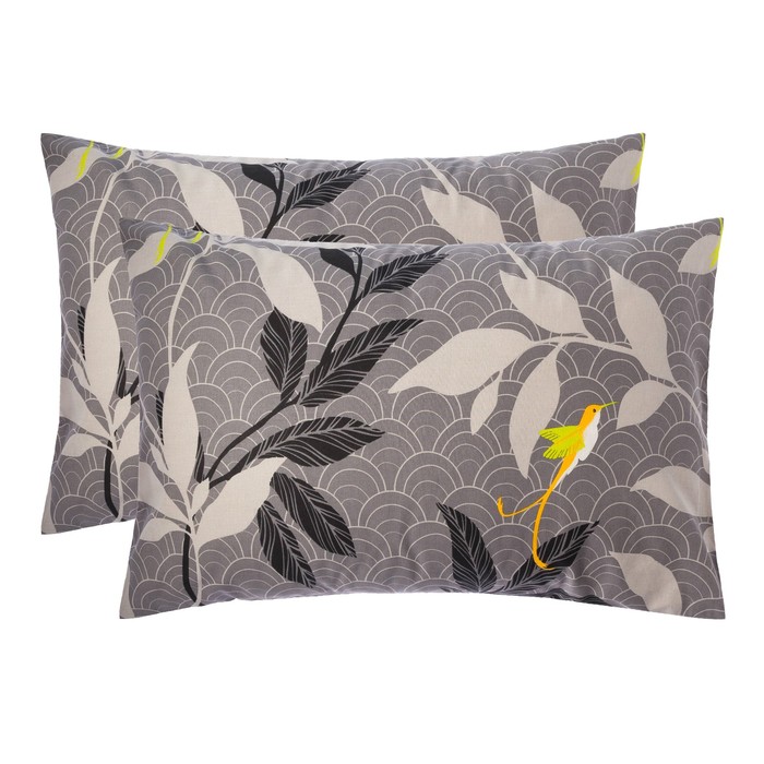 

Комплект наволочек Этель, Парадайс, 4828629, 50х70 см - 2 шт, 100% хлопок, поплин, Серый, Горные вершин