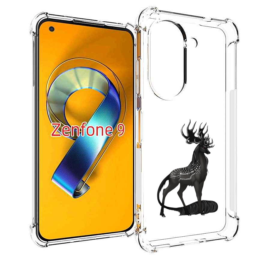 

Чехол MyPads красивый-черный-олень для Asus Zenfone 9 (AI2202), Прозрачный, Tocco
