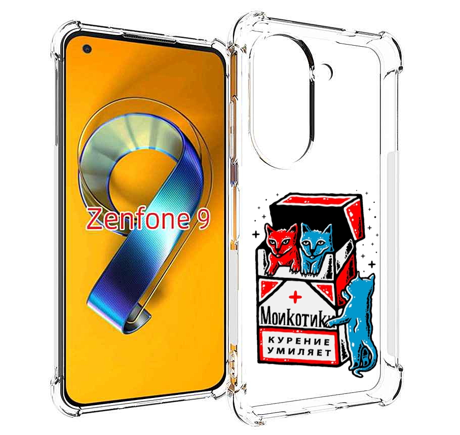 

Чехол MyPads красно-синие-коты для Asus Zenfone 9 (AI2202), Прозрачный, Tocco