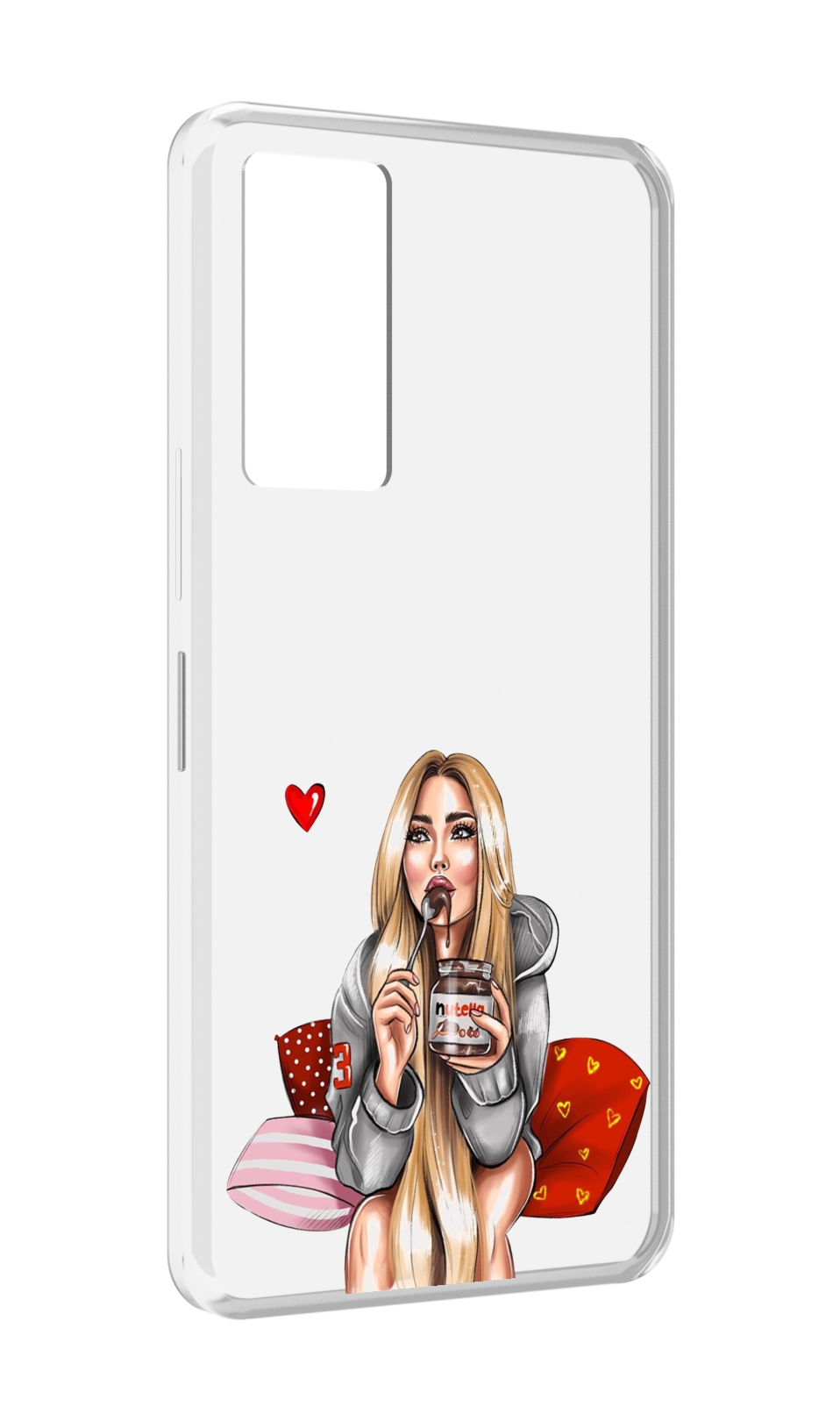 

Чехол MyPads любительница-нутеллы женский для Infinix Note 11, Прозрачный, Tocco