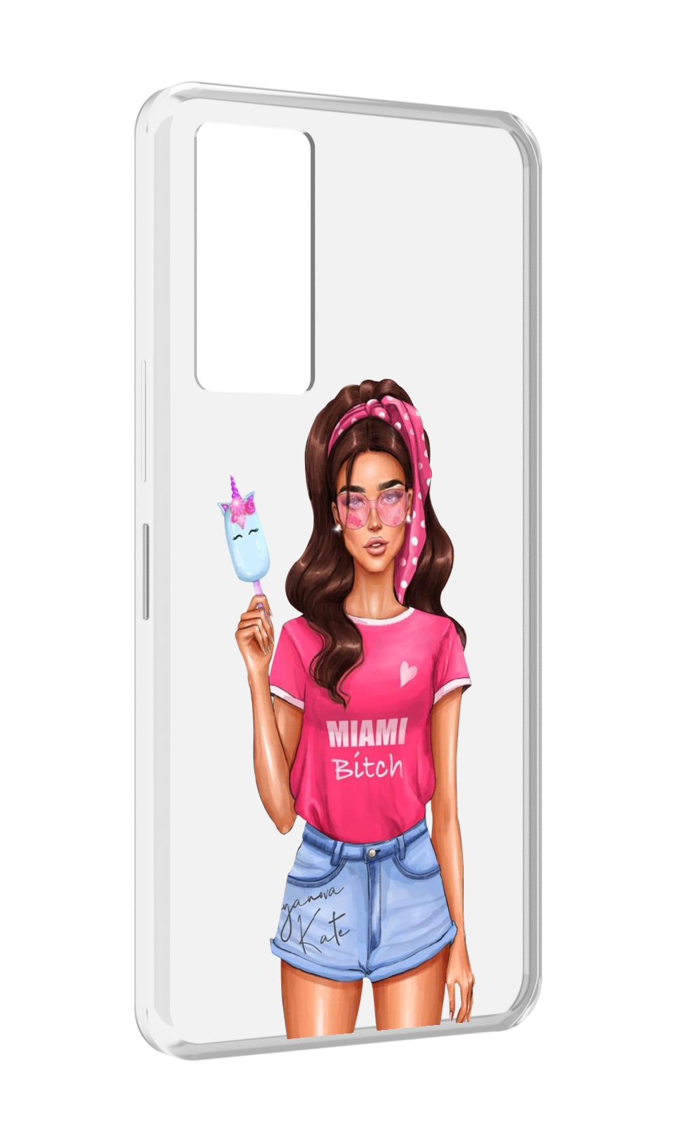 

Чехол MyPads майами-битч женский для Infinix Note 11, Прозрачный, Tocco