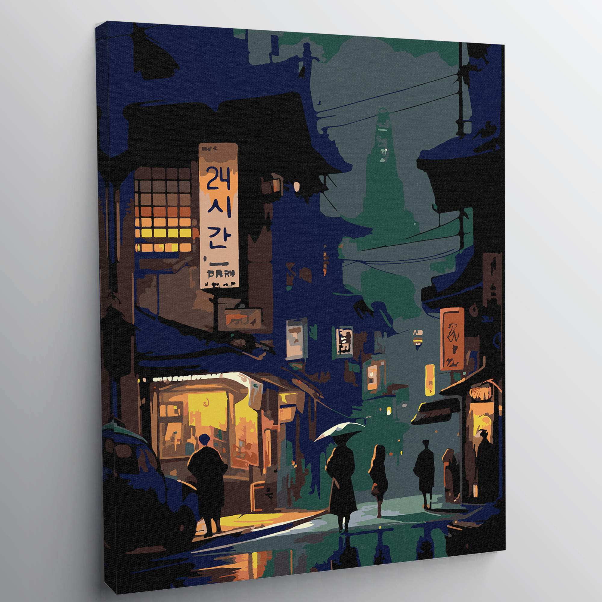 Картина по номерам Red Panda Сеульский переулок p55145 30x40 см