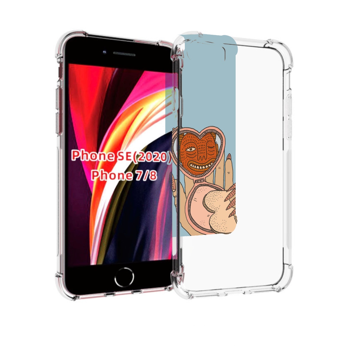 

Чехол MyPads макияж картинка женский для iPhone 7 4.7 / iPhone 8 / iPhone SE 2 (2020), Прозрачный, Tocco