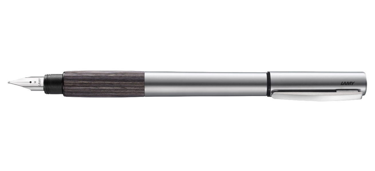 фото Перьевая ручка lamy accent aluminium grey wood перо ef 4026651