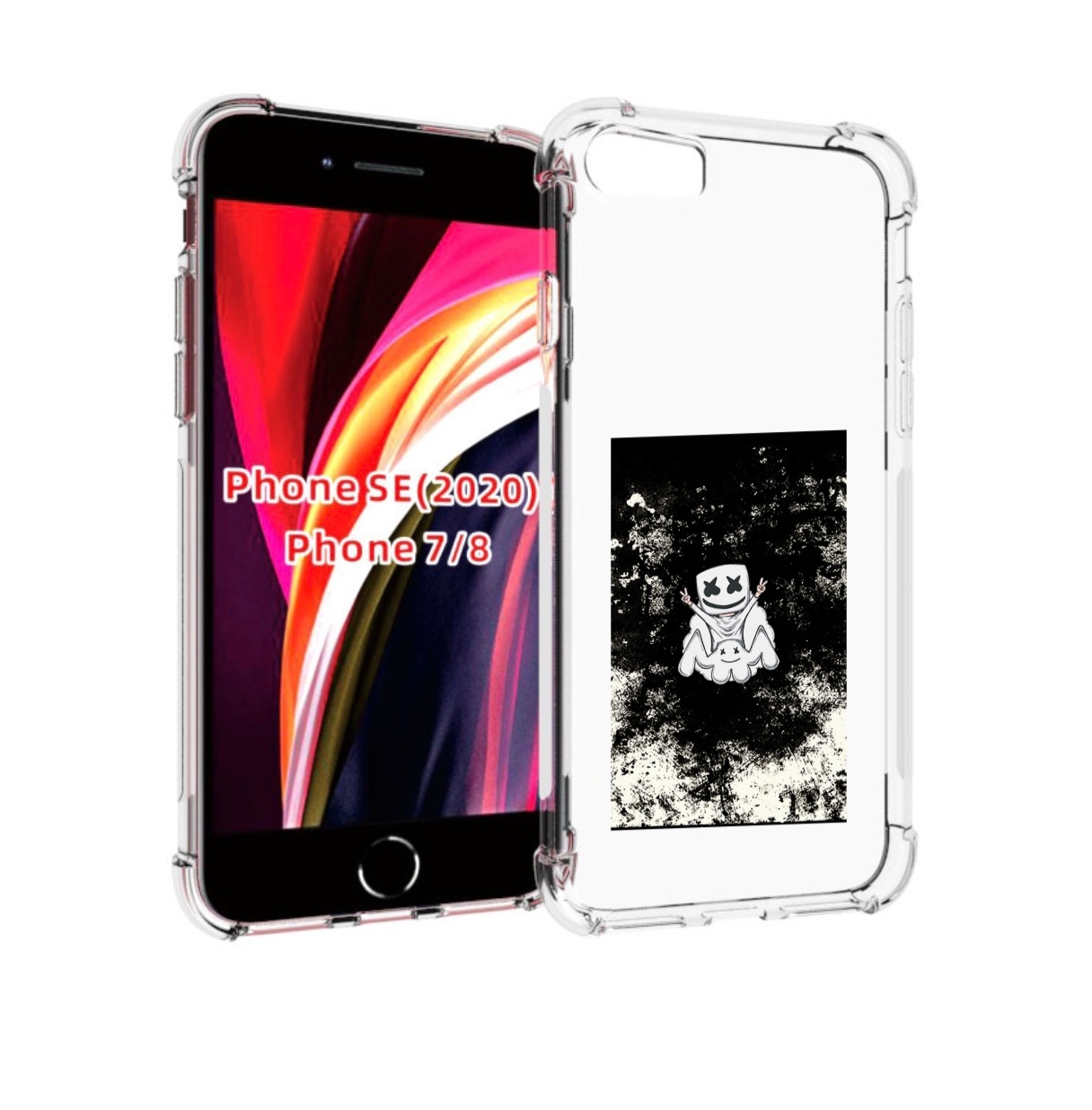 

Чехол MyPads маршмеллоу-френдс для iPhone 7 4.7 / iPhone 8 / iPhone SE 2 (2020), Прозрачный, Tocco