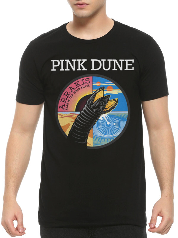 Мужская футболка Dream Shirts Дюна - Pink Floyd черного цвета, размер XS.
