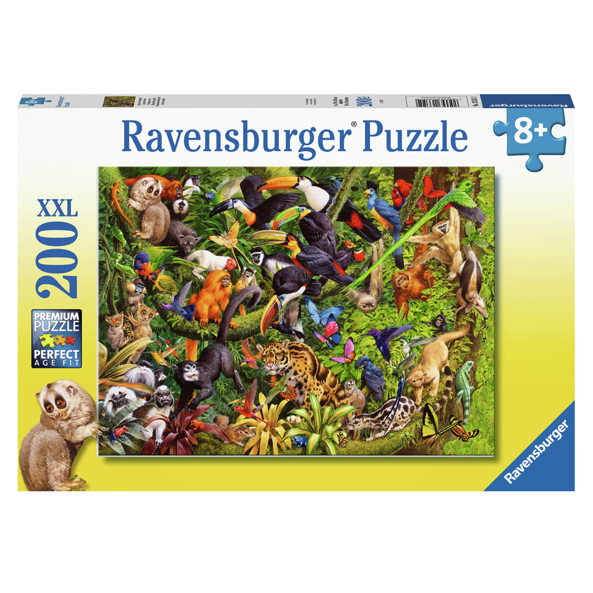 

Пазл XXL Ravensburger Красочные джунгли, 200 деталей, Красочные джунгли